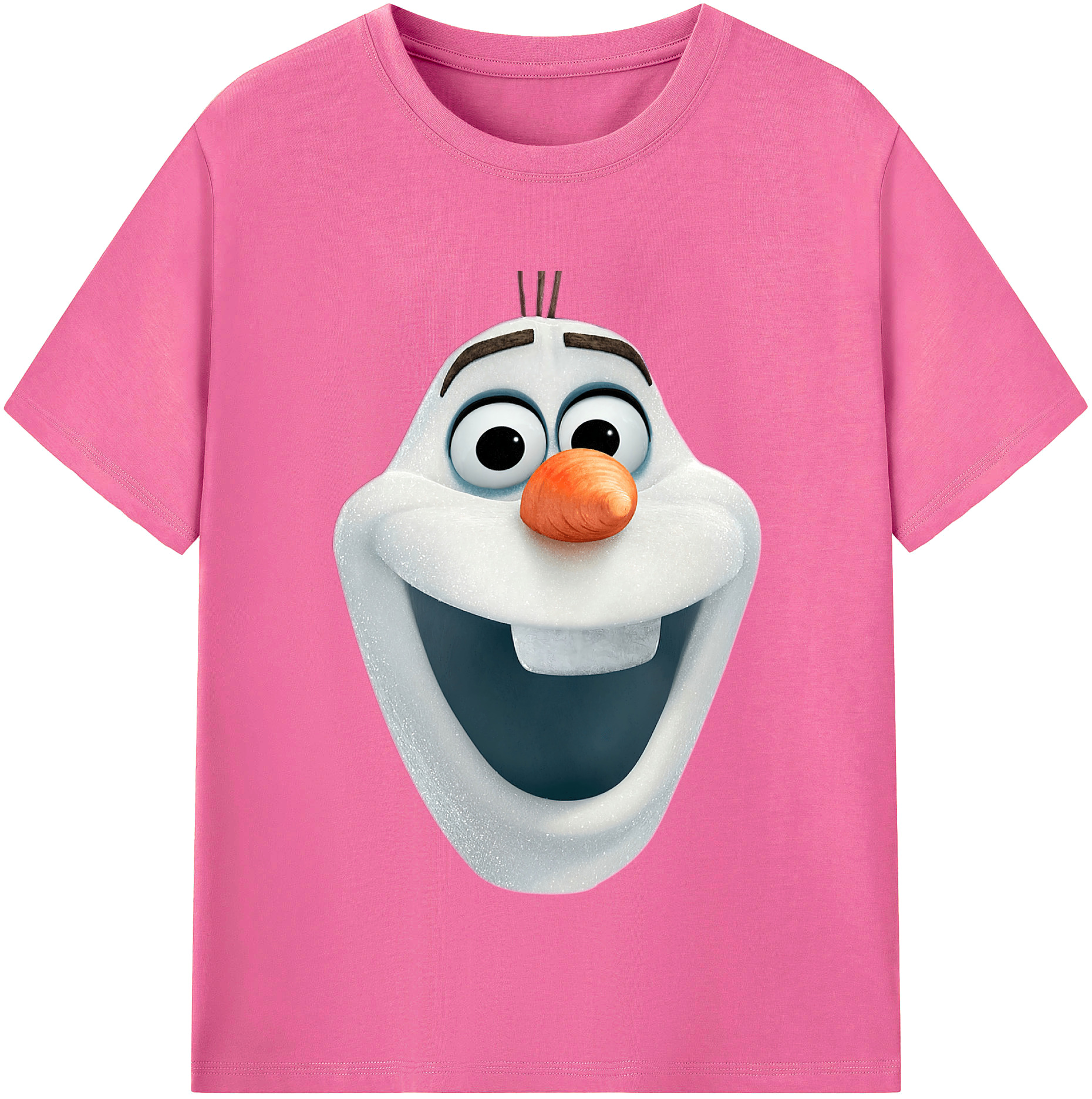 （画像用） アナと雪の女王 アンナ エルサ Frozen Anna Elsa レディースカジュアルプリントTシャツ（綿100％）